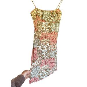 Vintage rue21 Y2K floral romantic mini dress sz S